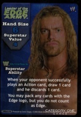 Leader of the Edge Army (Edge) Superstar Card (Throwback) (SS3)